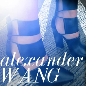 ALEXANDER WANG LEATHER CUTOUT BOOTIE