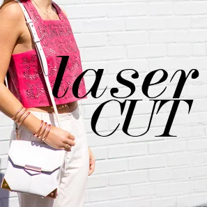 Perforated Laser-Cut Leather Top