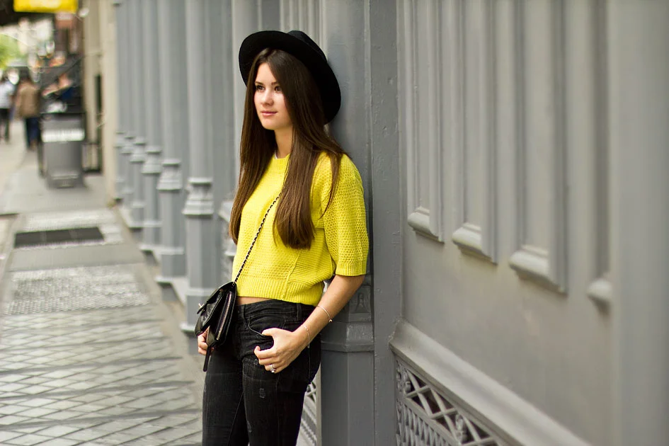 Rebecca Taylor Cashmere Cropped Sweater