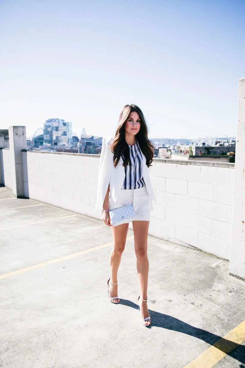 White Cape Blazer
