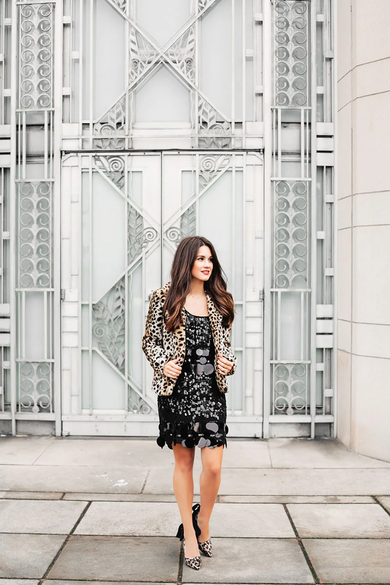 Cynthia Steffe Sequin Paillette Dress