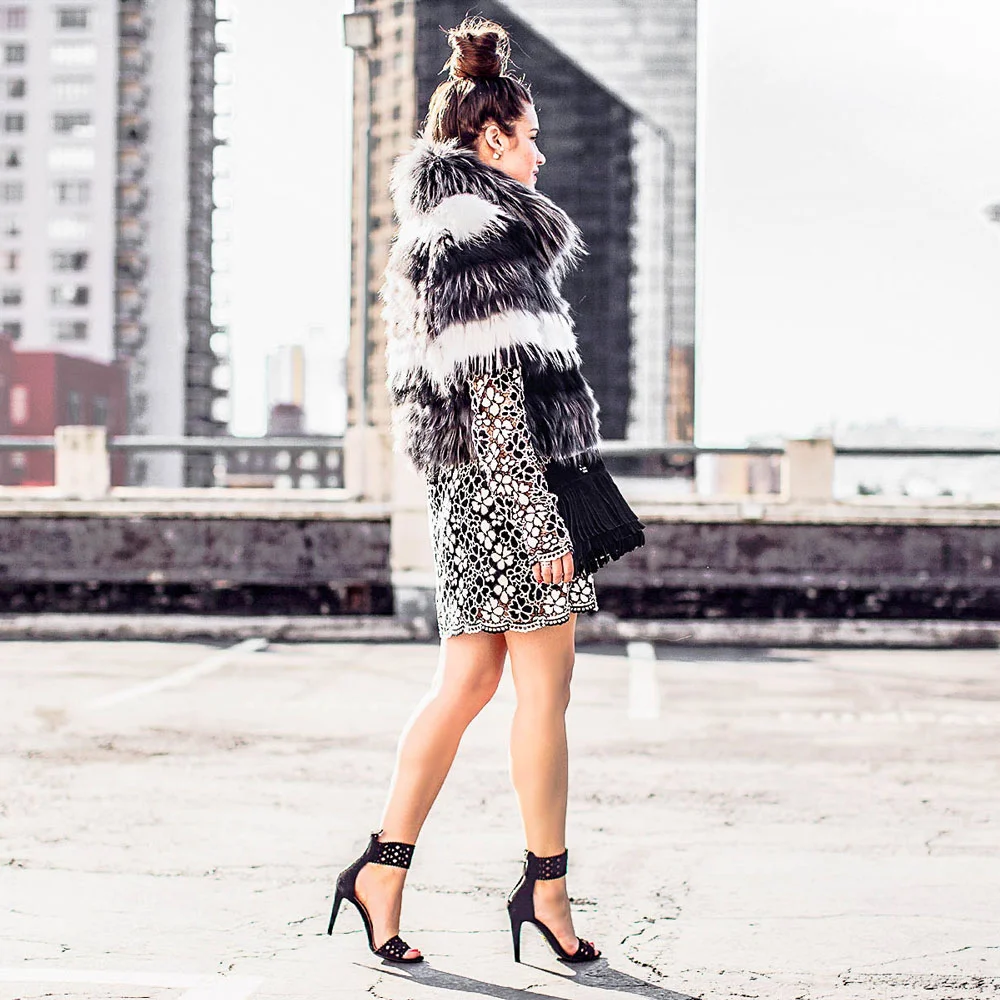 Floral Lace Mini Dress