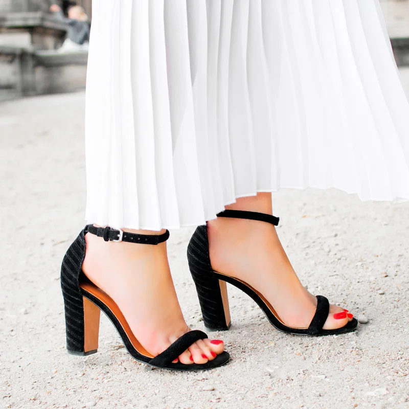 Rebecca Minkoff Black Ankle Strap Heel