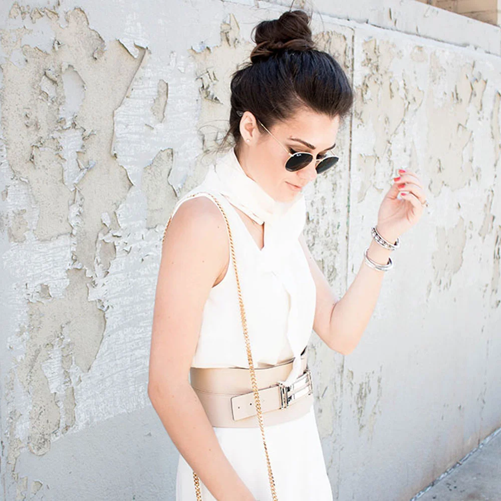 featureSleeveless-Scarf-Neck-Blouse-white-skirt-2.jpg