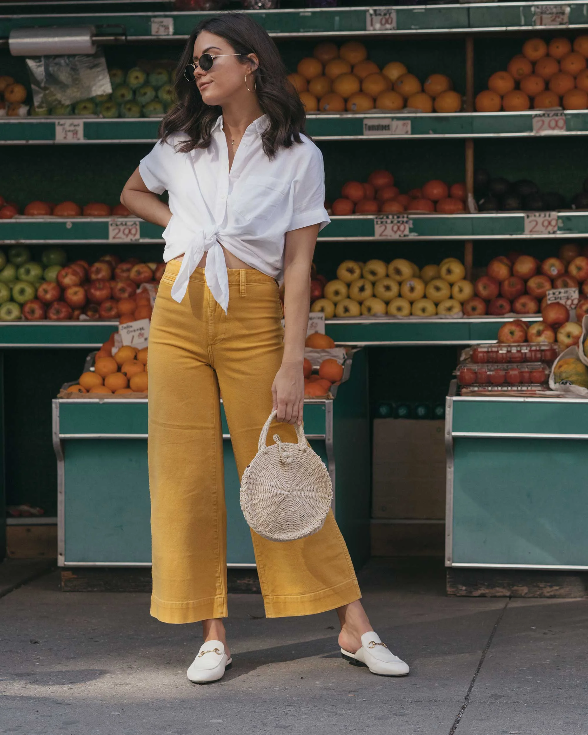 emmett crop wide leg pants