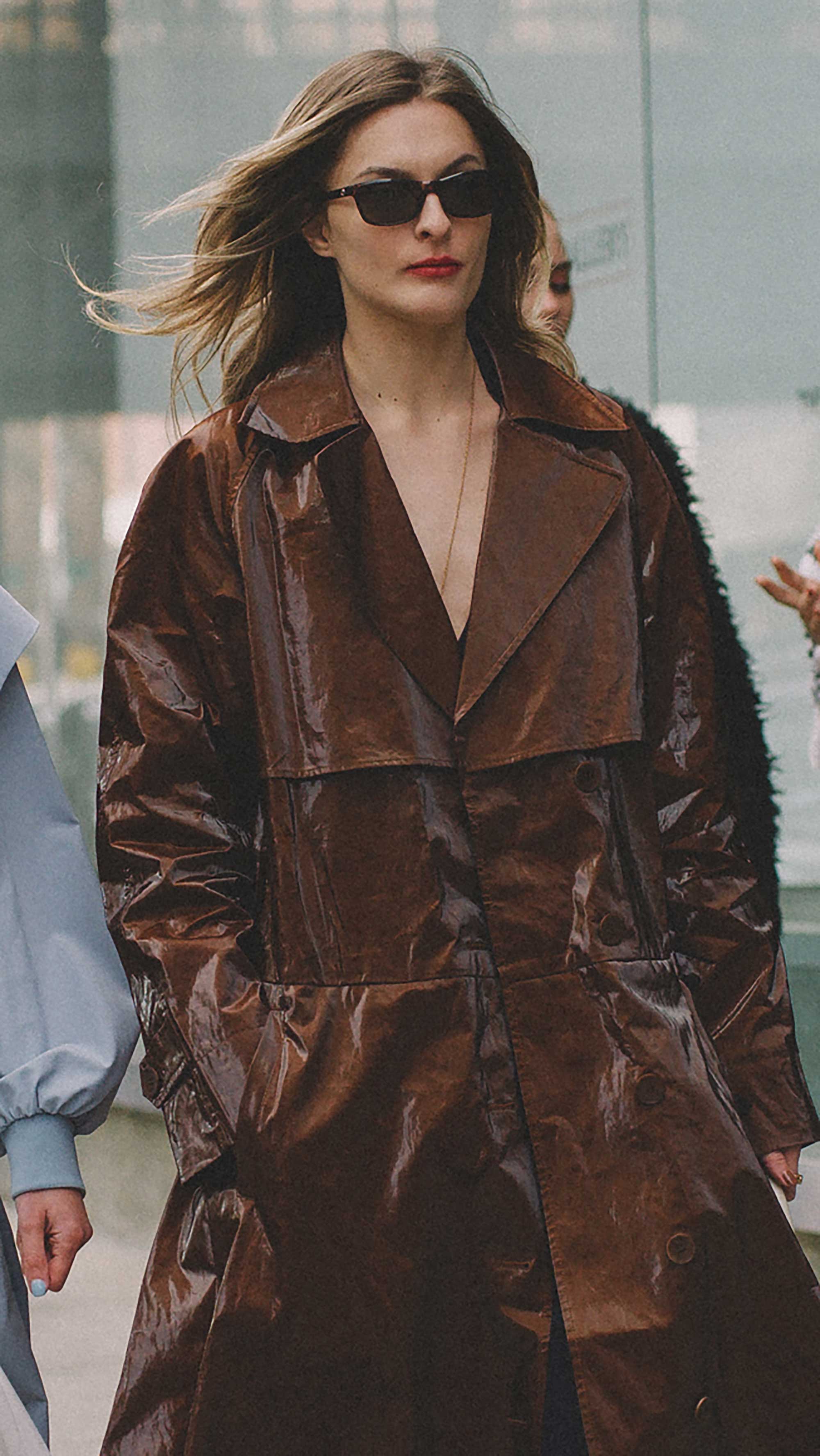 The Tibi Brown Trench Coat every blogger is wearing at NYFW1.jpg