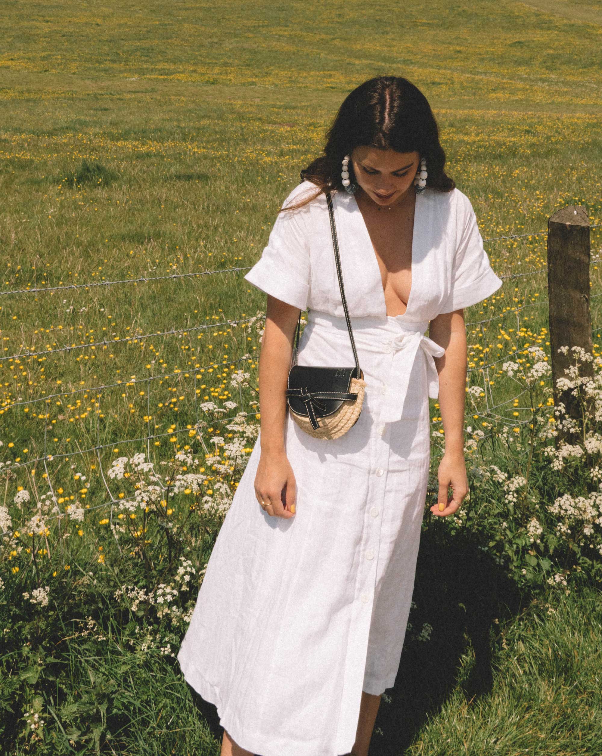 Linen Dress on the English Countryside — Sarah Christine
