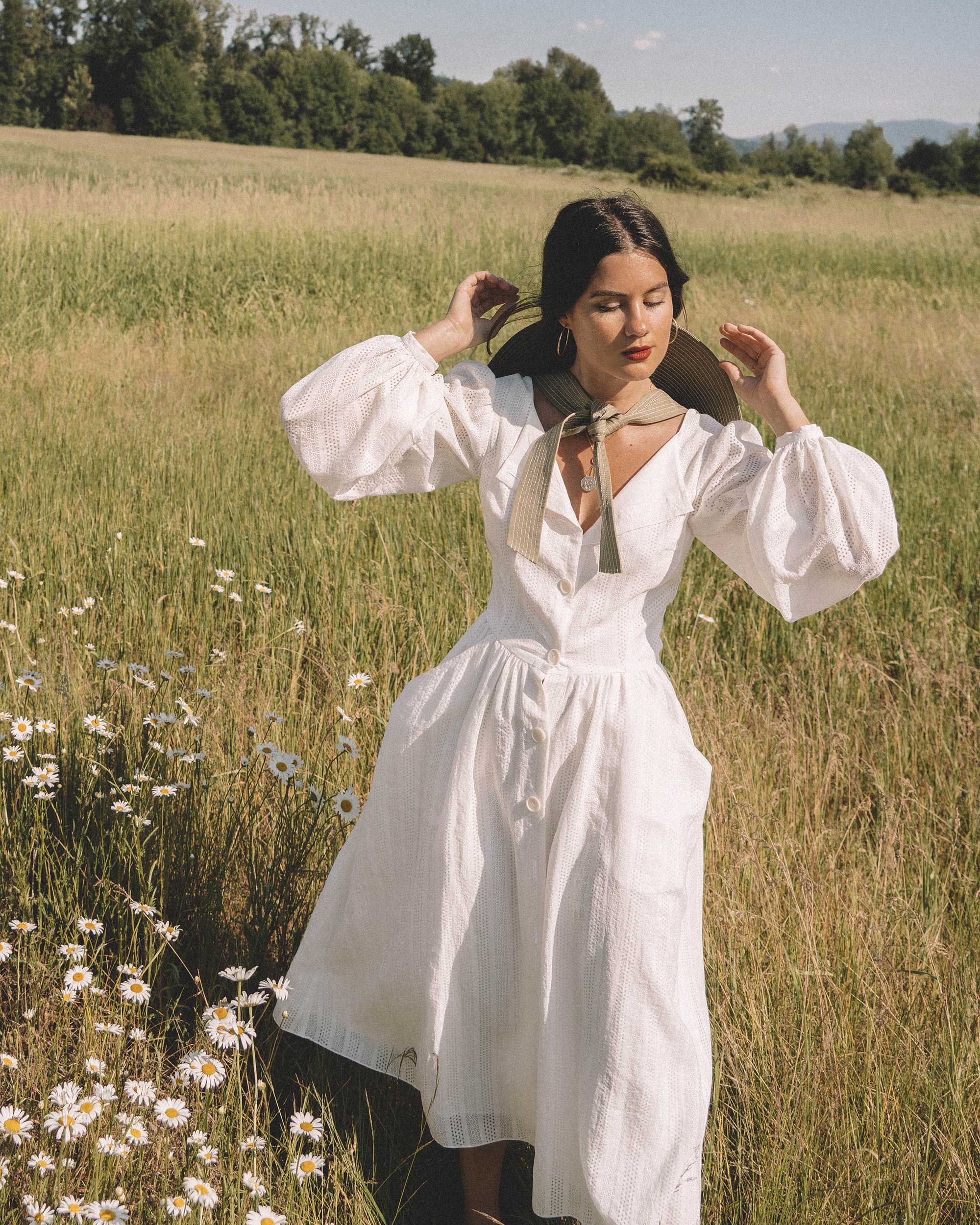 white maxi dress