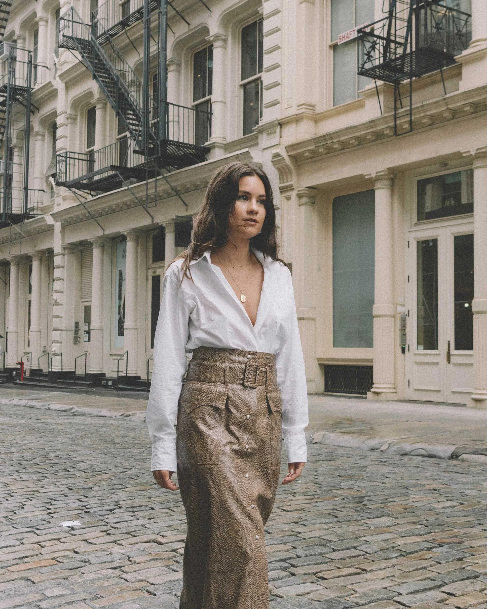 Nanushka snake print skirt best sale