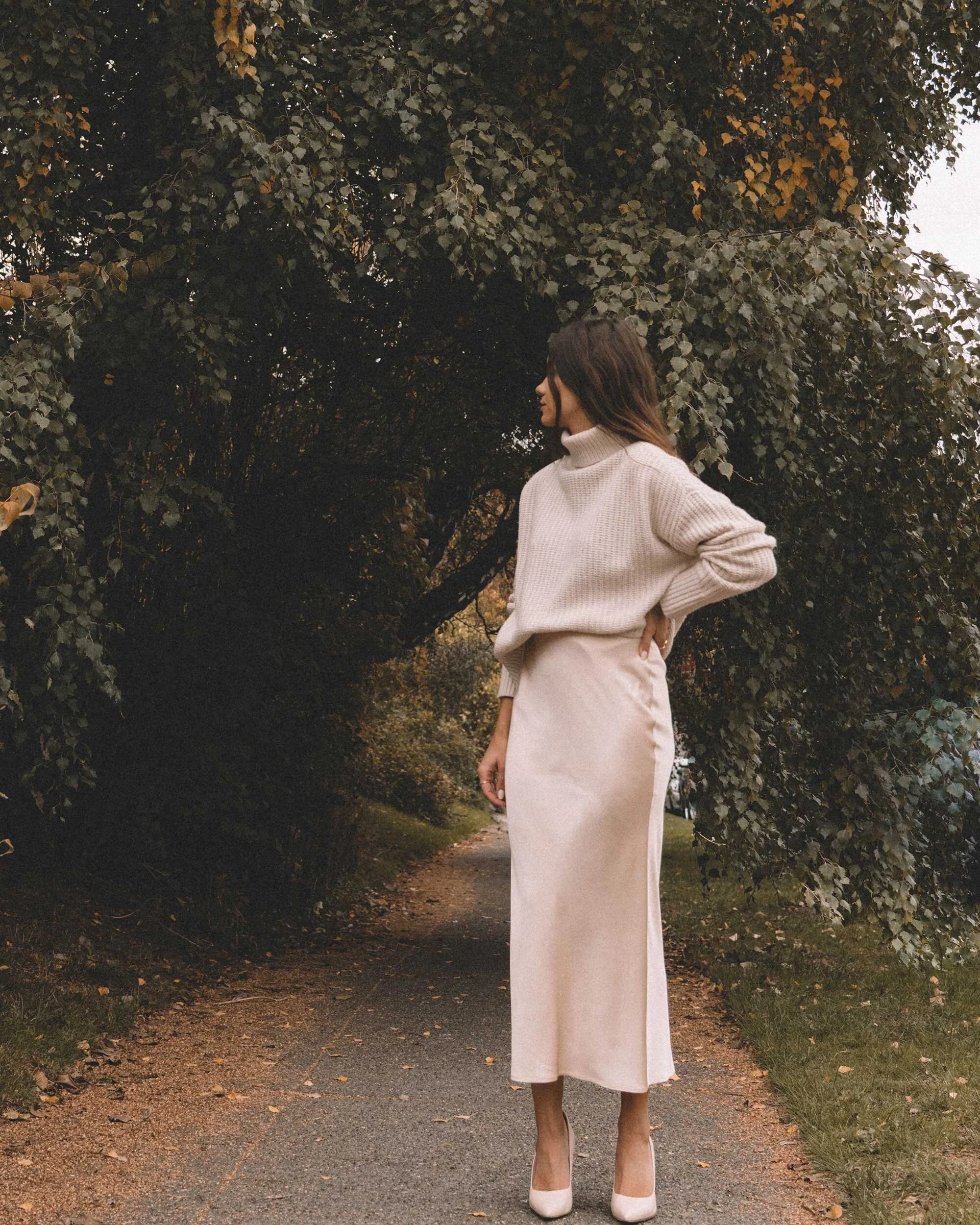 Sweater and Midi Skirt