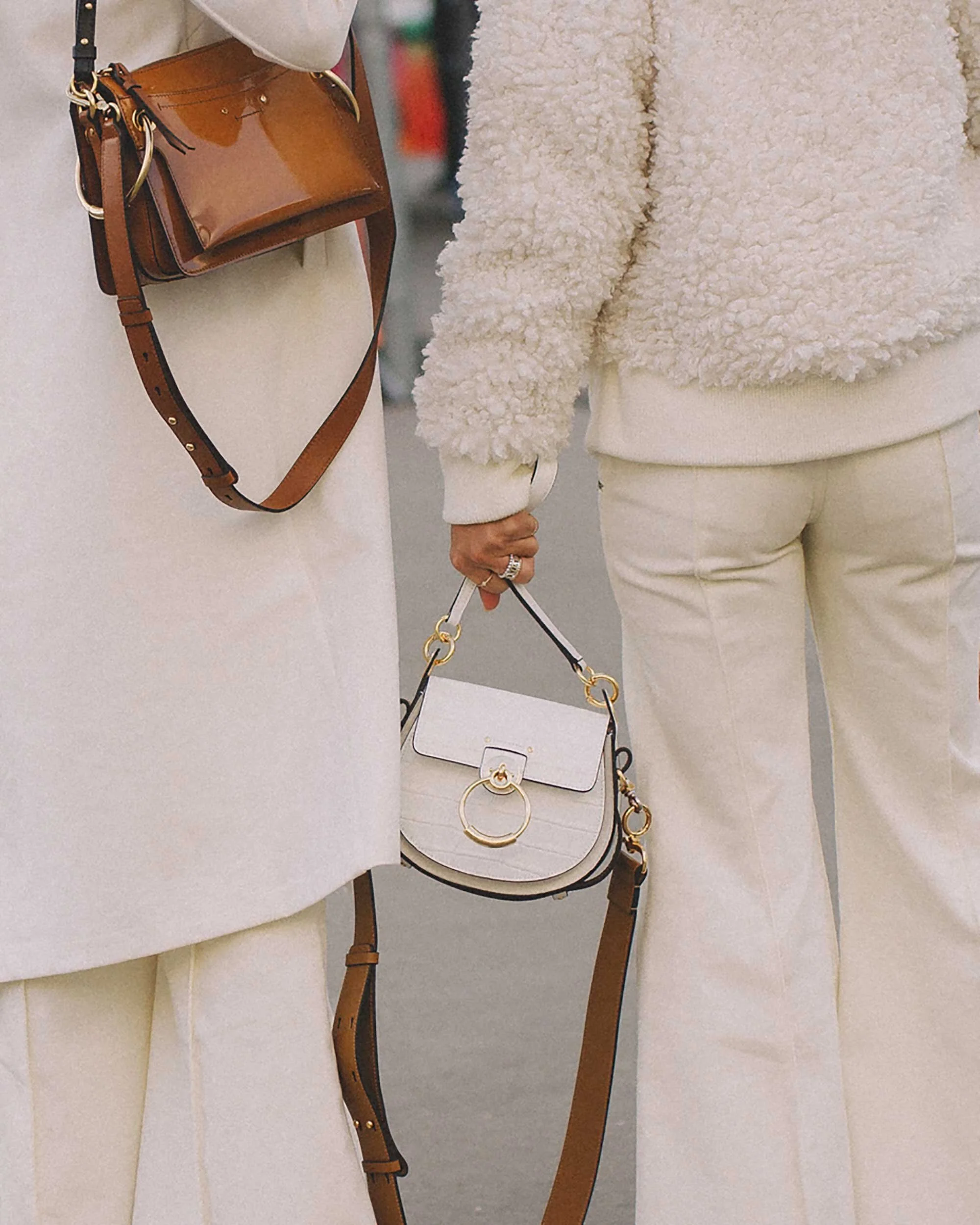 Belted Croco-Embossed Crossbody