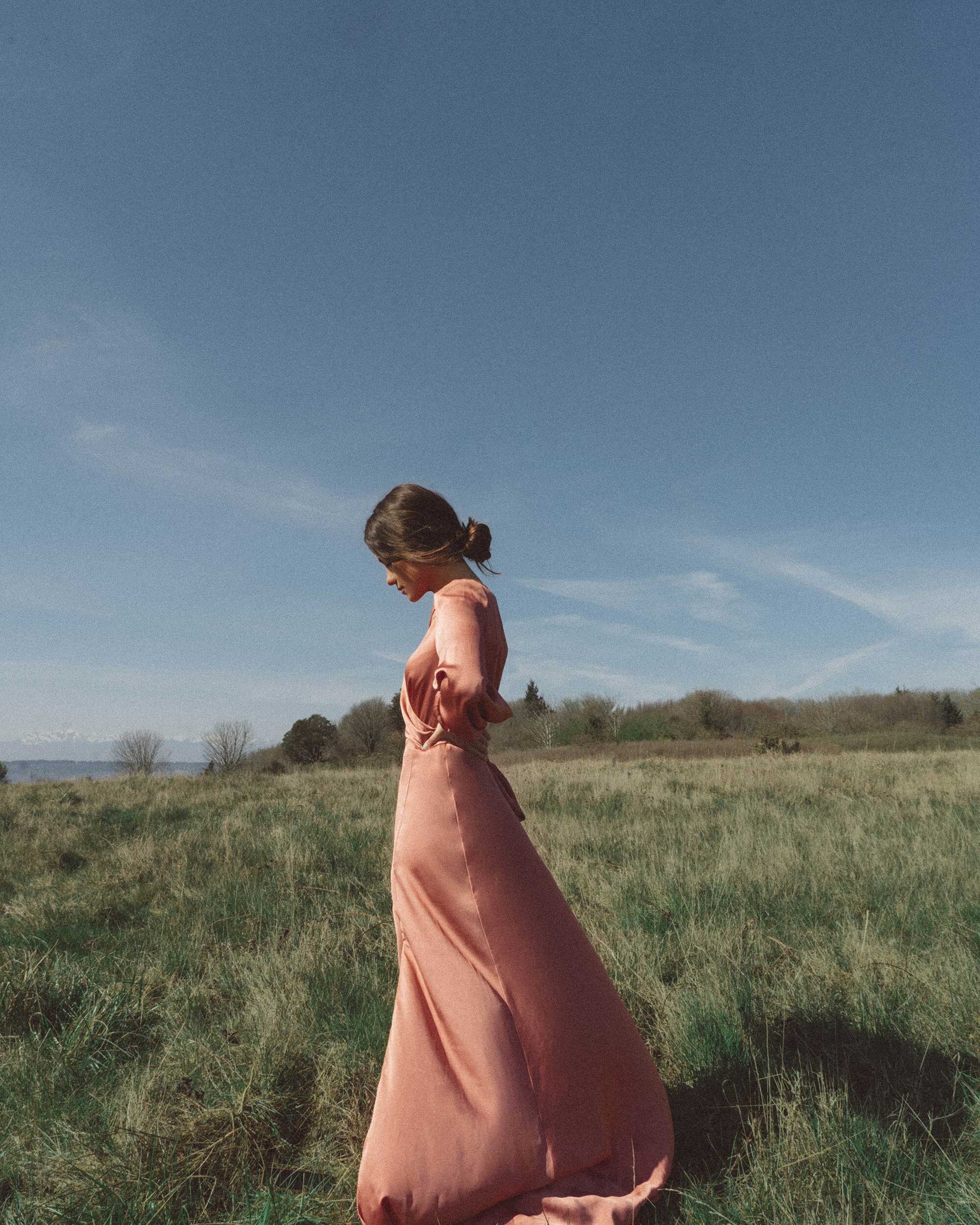 Dresses for Every Summer Occasion long sleeve gown in rose pink Sarah Christine