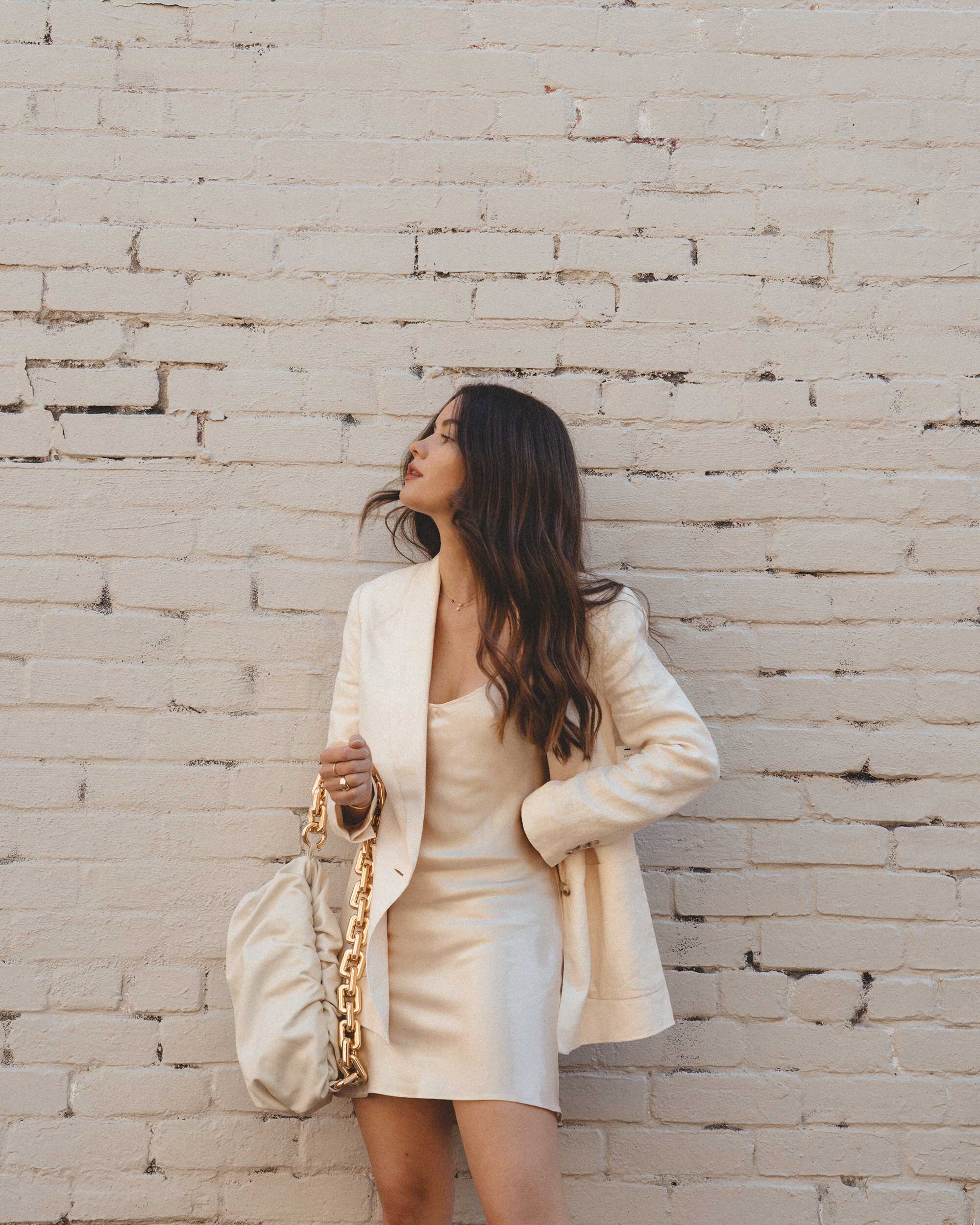Early Fall Outfit Idea: sophisticated linen blazer — Sarah Christine