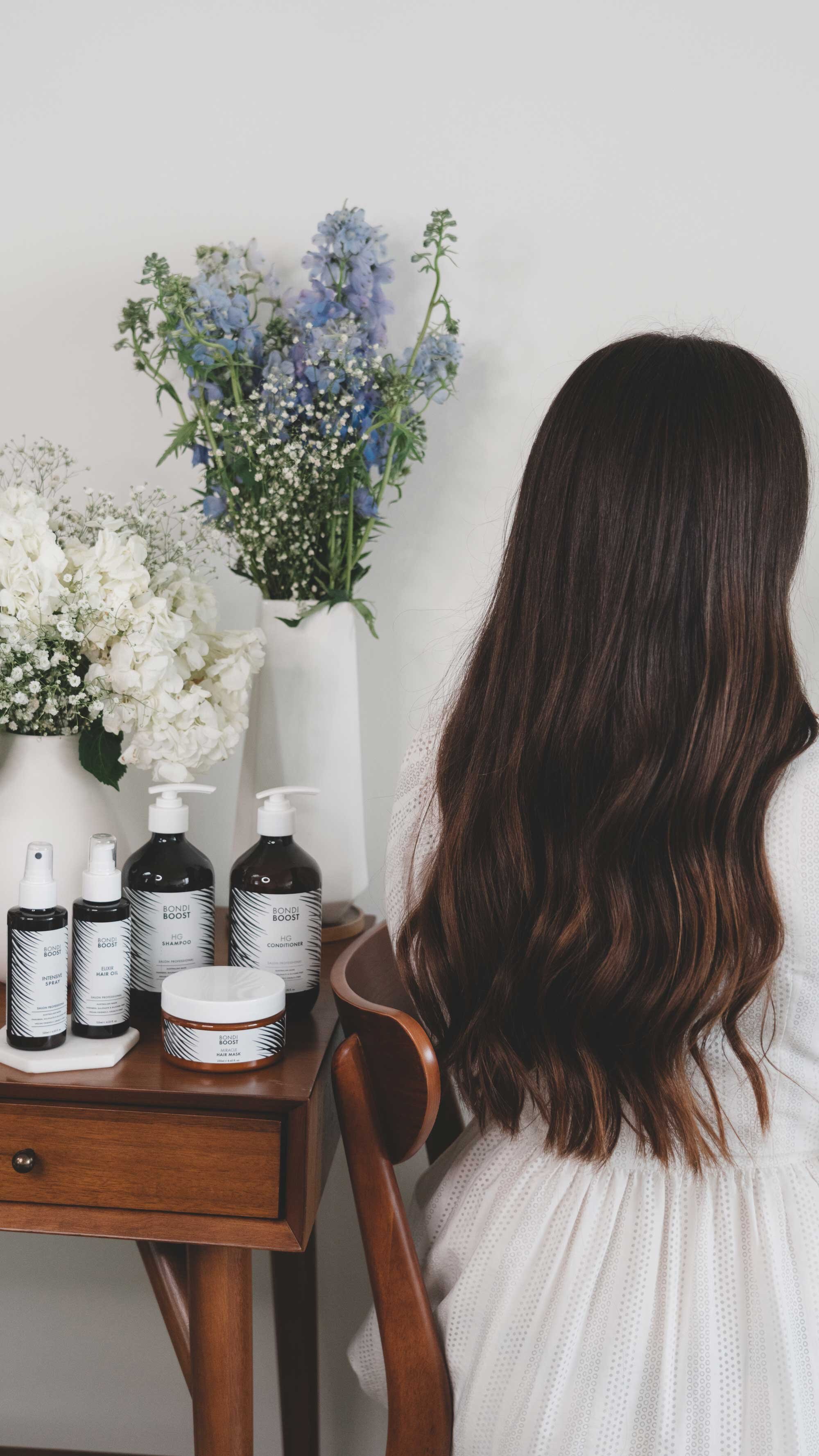 Hair growing tips for long hair. Sarah Butler of @SarahChristine using Bondiboost Cruelty-free and vegan friendly hair growth system - 4.jpg