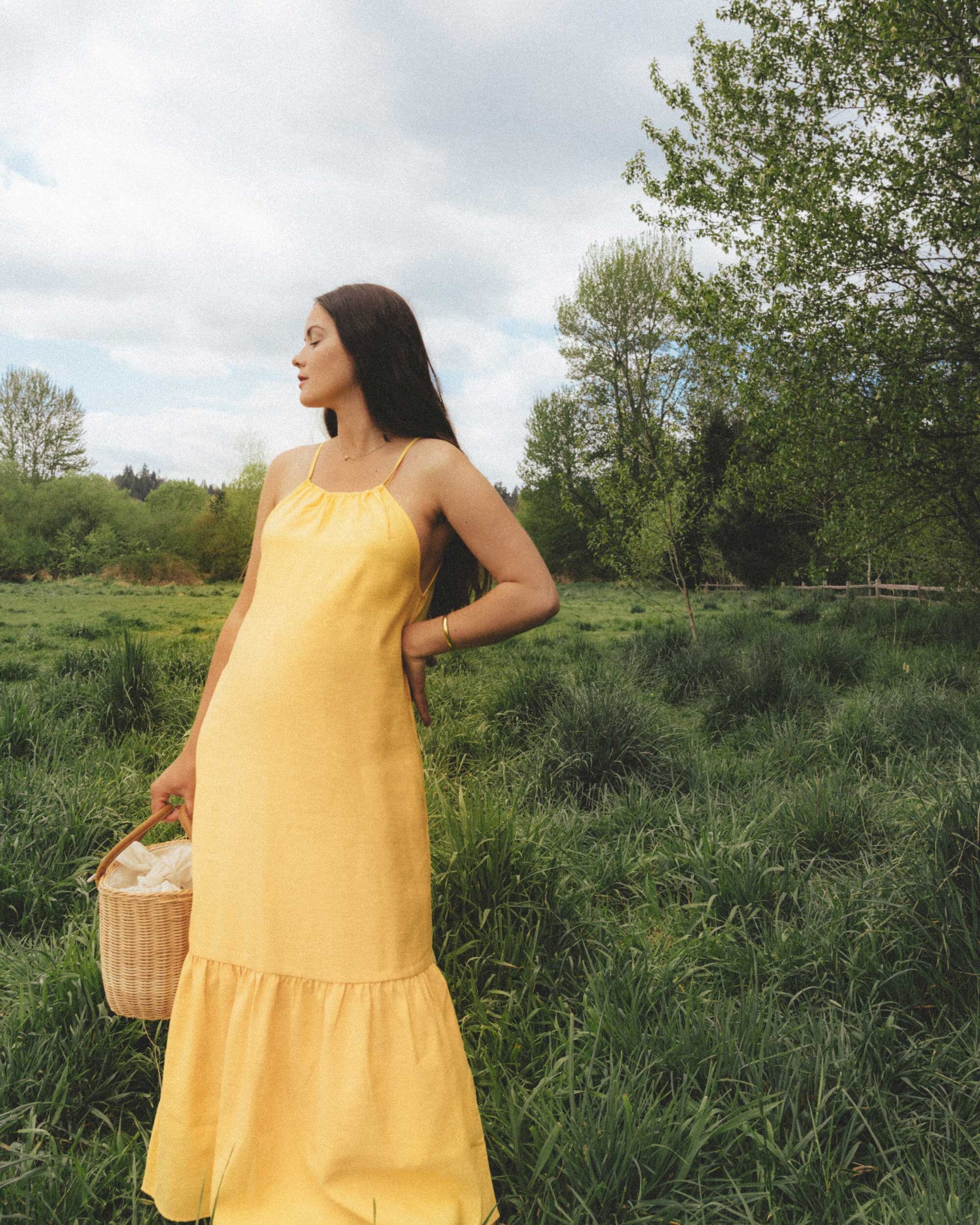 yellow summer dress