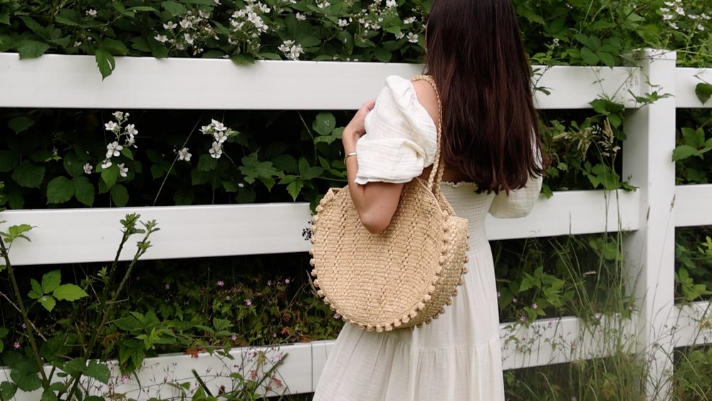 Cherishing Slow Summer Days in Cottagecore Style Sarah Butler of sarahchristine wearing White Puff Sleeve Summer Dress in Seattle Washington 4.jpg