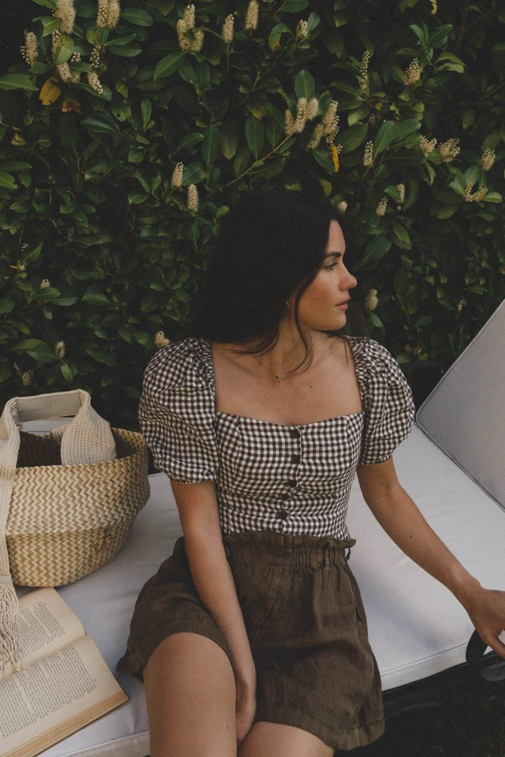 Linen Shorts and Gingham Top: A Feminine Summer Outfit Idea4.jpeg