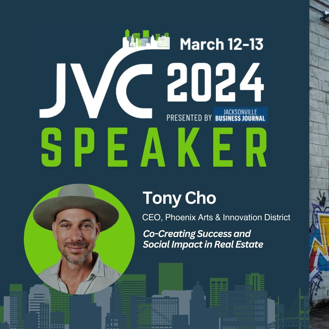 We are excited to announce our CEO, Tony Cho, will be speaking at the Jacksonville Venture Competition (@jvc_2024) on Co-Creating Success and Social Impact in Real Estate. Visit the JVC website at JaxVC.com to purchase tickets!