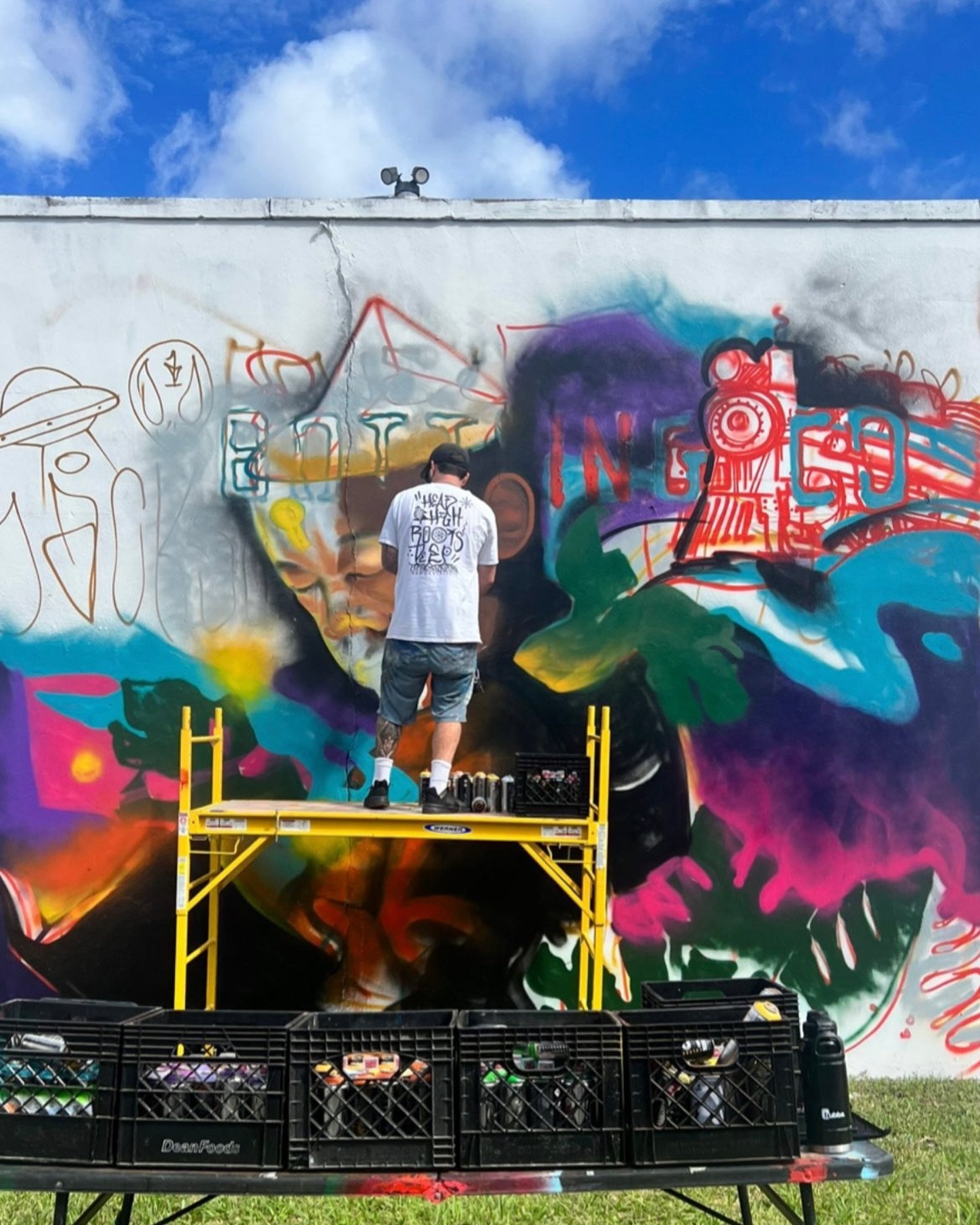 Did you catch @elena_ohlander on @fcconair spreading the word about the mural jam in the Phoenix Arts &amp; Innovation District this weekend? Listen to the segment on the @wjctjax YouTube channel and come out to watch the artists in action between 10