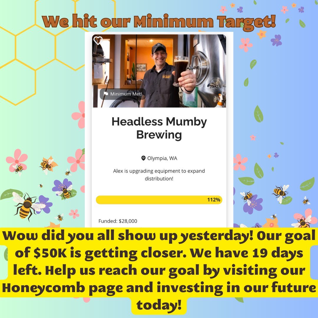 We hit our minimum goal for our Honeycomb offering! This means that we can get started on our plans of World Domination. But we&rsquo;re not done just yet! We want to raise enough to hit our max goal. If we hit our max goal, here&rsquo;s what we&rsqu