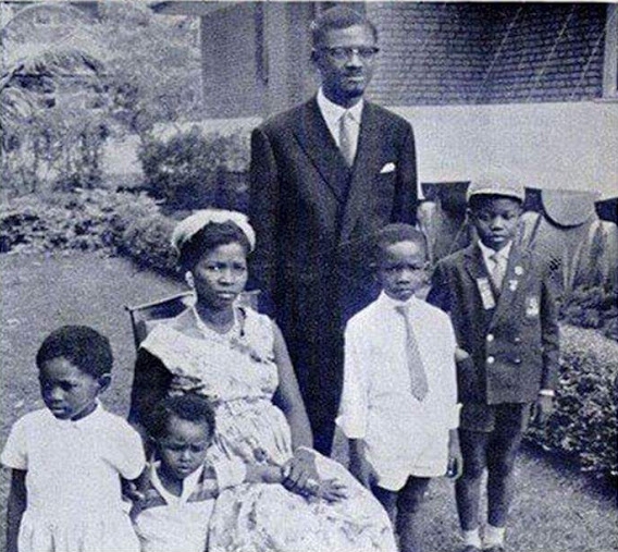 Patrice Lumumba, Pauline Lumumba & Children