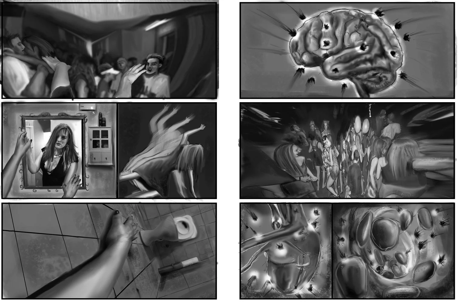 Anti-drug campaign storyboard - Part 1