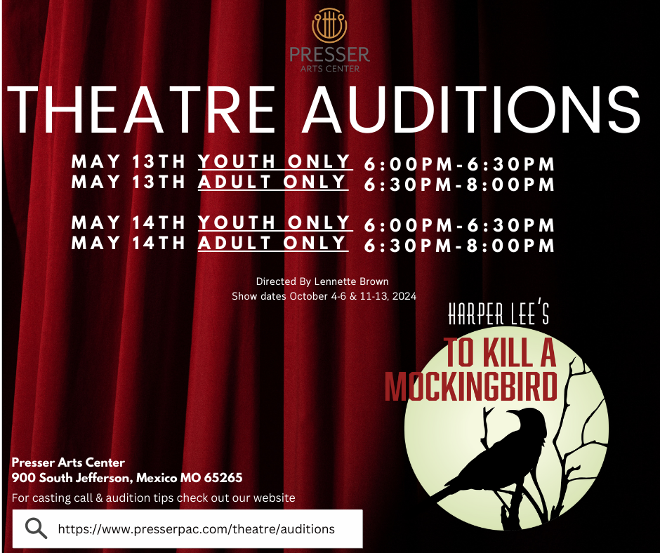 Auditions Auditions — Presser Arts Center