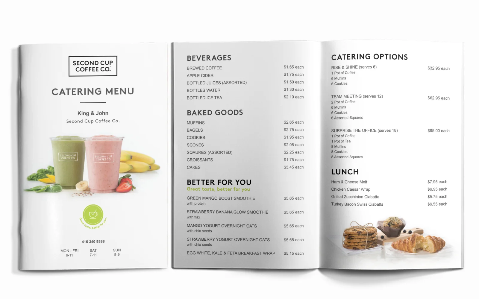 Catering Menu Brochure