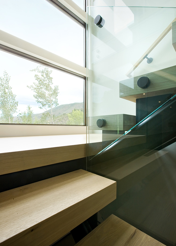  Clean lines of this staircase showcase craftsmenship with minimal detailing. 