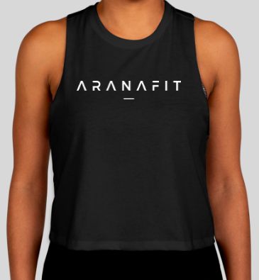 AranaFit Women's Racerback Crop Tank Top
