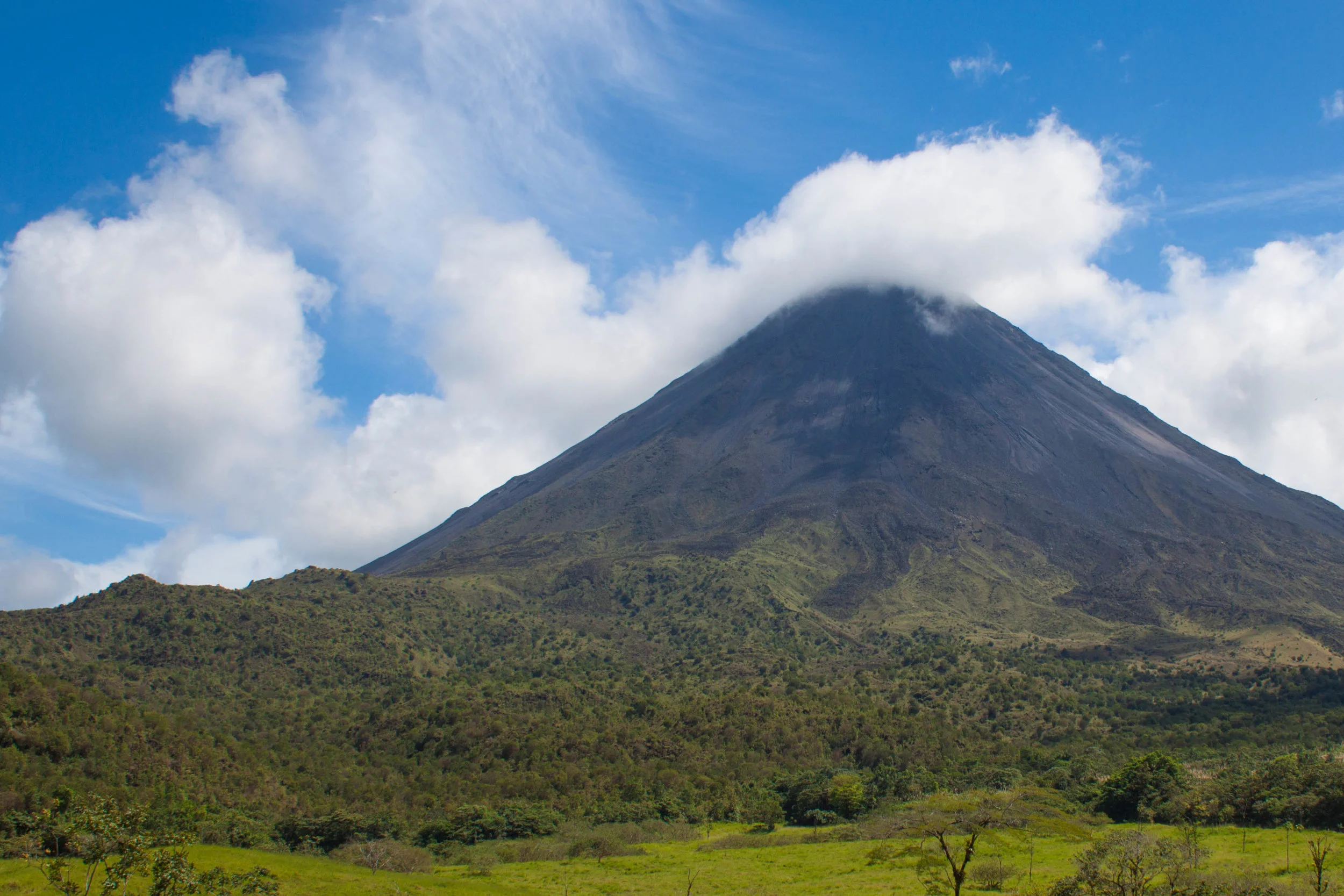 volcano clouds - arenal volcano, costa rica