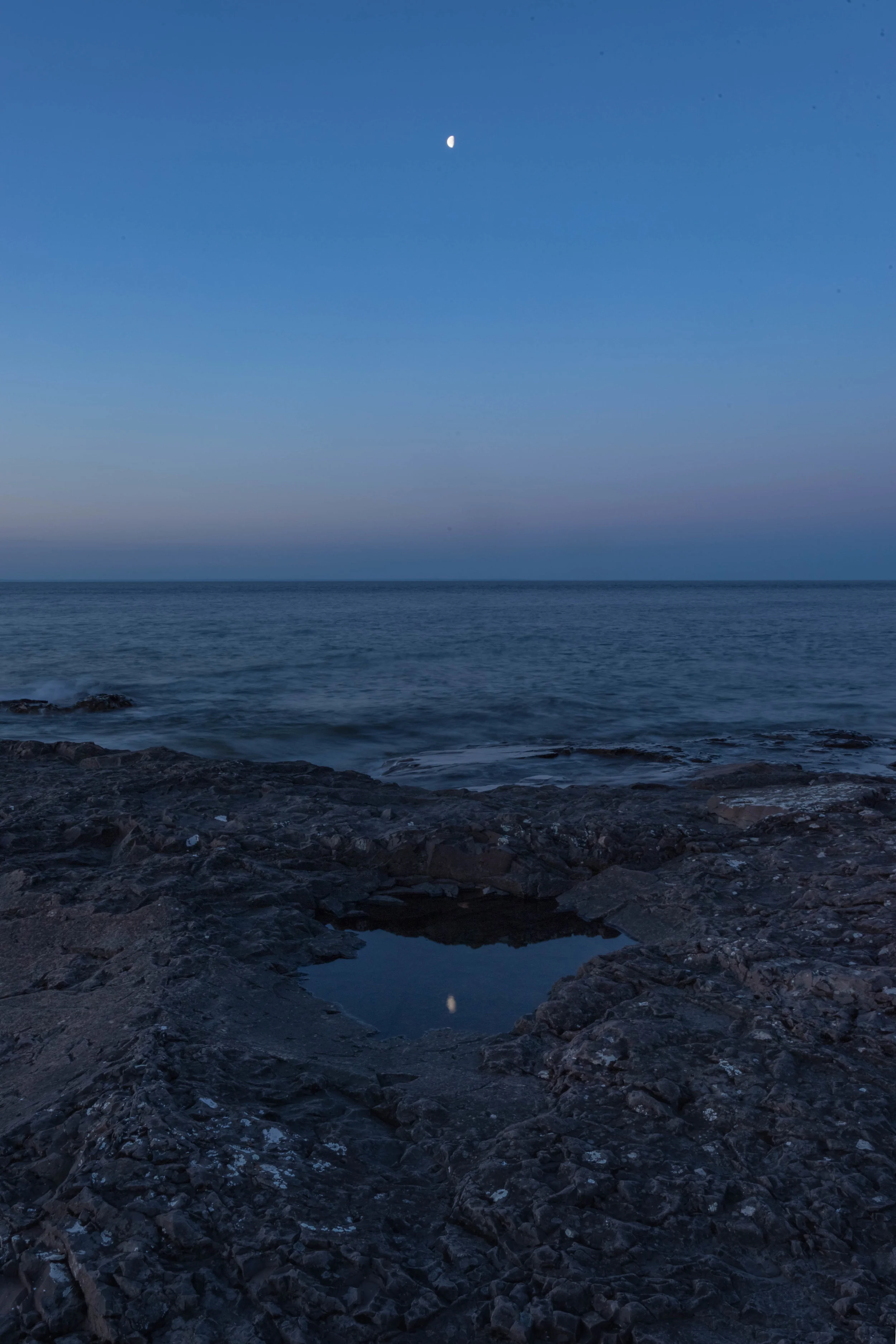 moon reflection - two harbors, minnesota from US$15