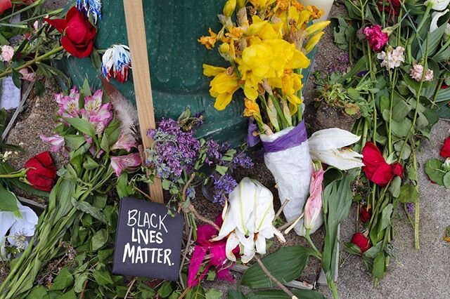 The flowers and signs left at 38th and Chicago are so beautiful.
&bull;
&bull;
&bull;
&bull;
&bull;

#minnesota #minneapolis #minnstagram #sayhisname #icantbreathe #startribune #georgefloyd #blacklivesmatter #minnesotaphotographer #minnstagrammers #p