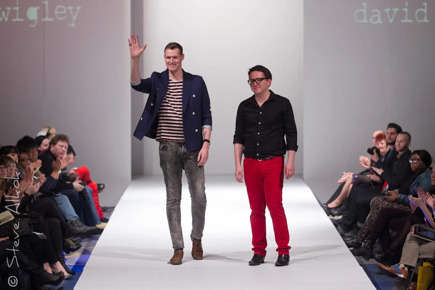 Photo | Steve Alkok (2012) Wigley alongside Dylan Uscher (DylaniumKnits)