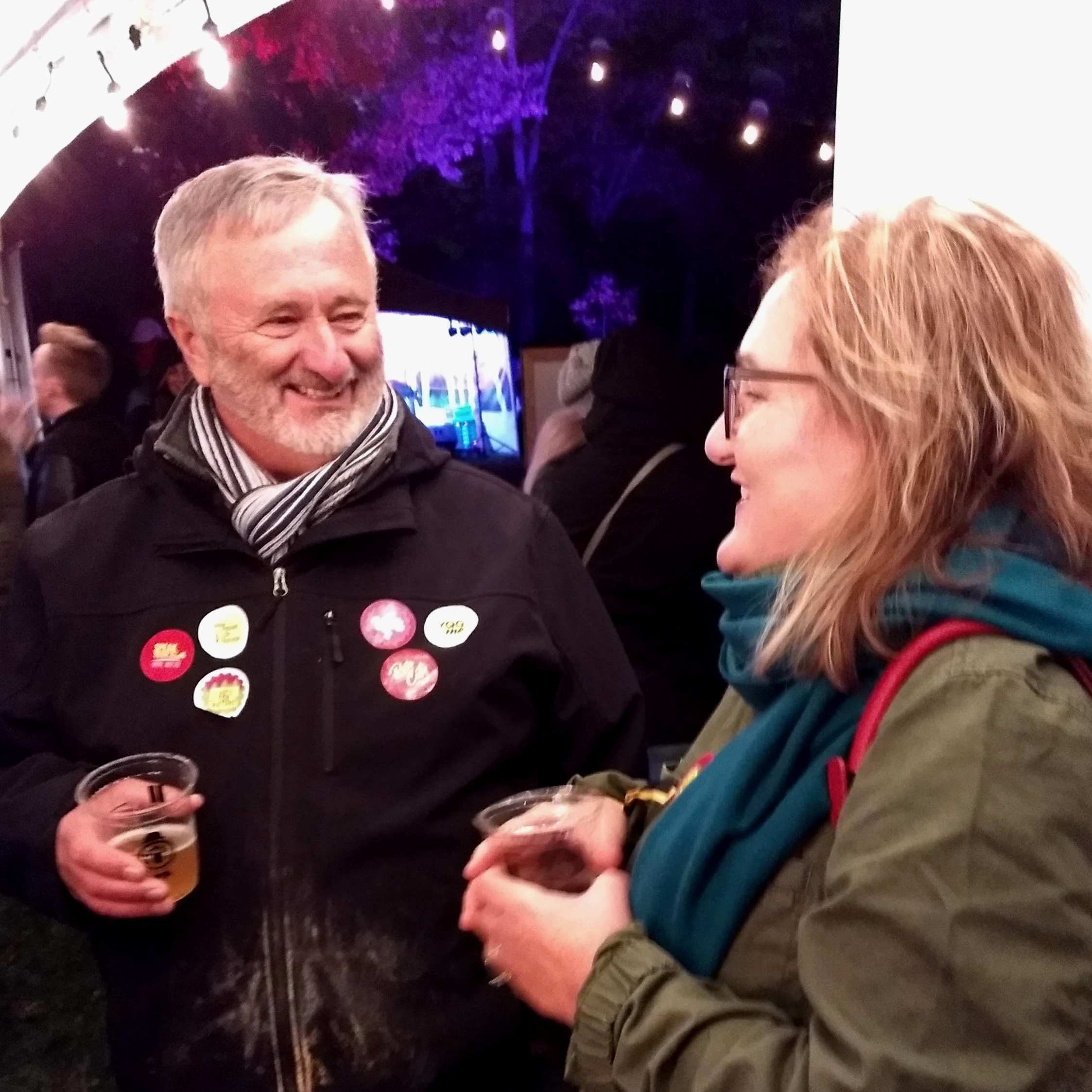 Neil seen promoting the voter series (with Angela Petrucci) at the Windsor Beer Festival hosted by WindsorEats.