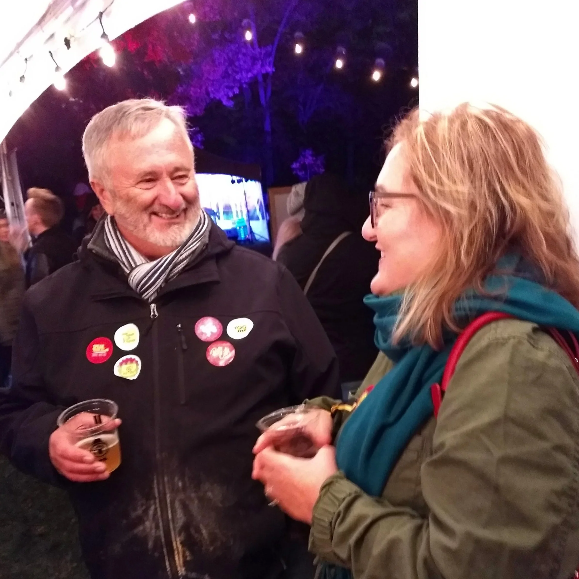 Neil seen promoting the voter series (with Angela Petrucci) at the Windsor Beer Festival hosted by WindsorEats.