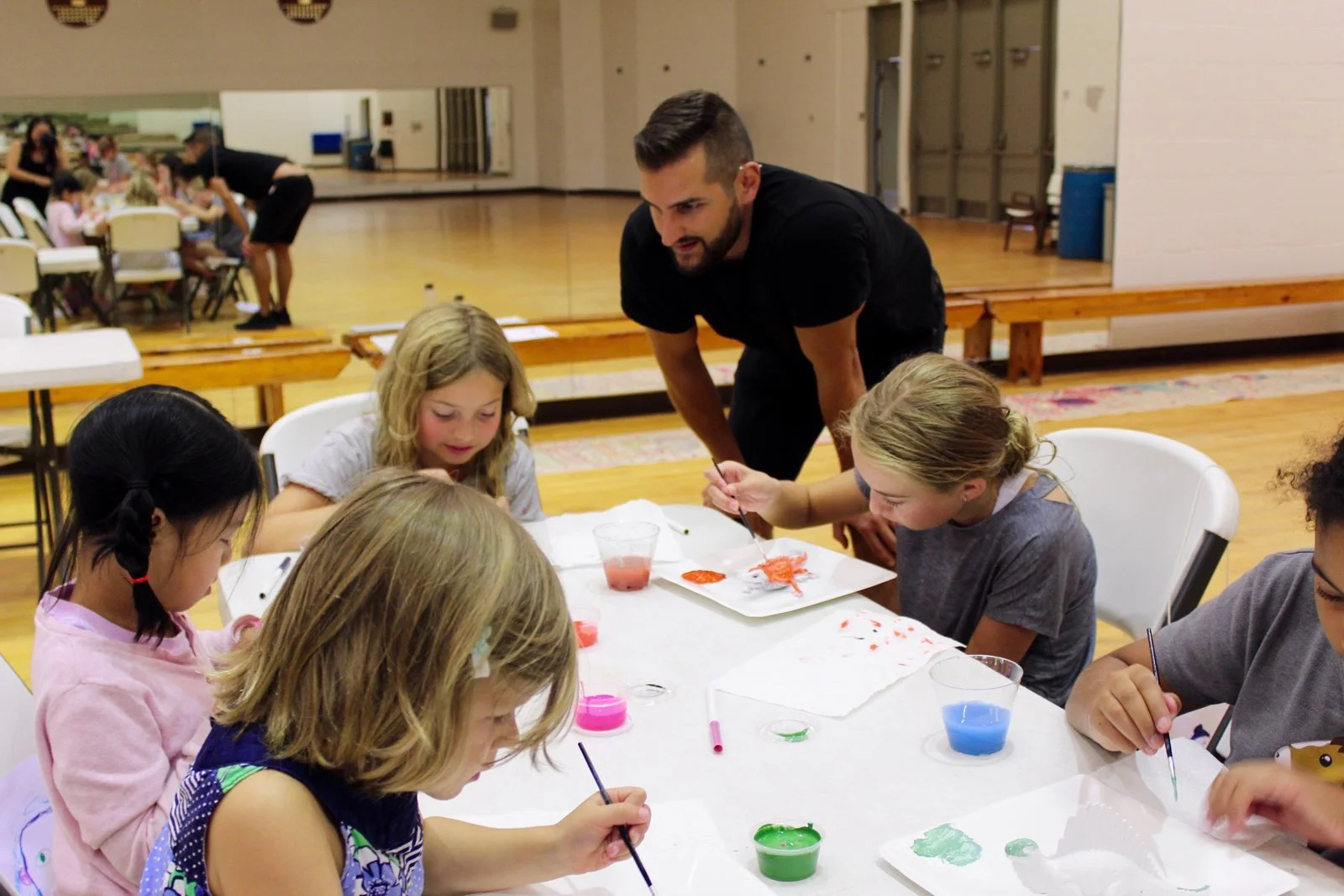 Creature Creation station at the Lancers Summer Camps (University of Windsor).