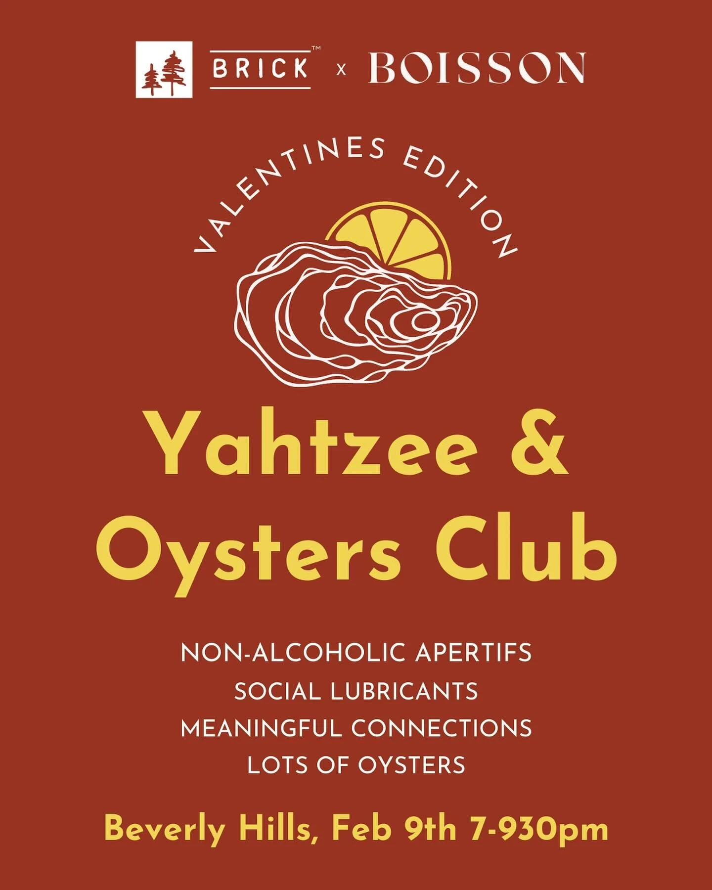 It takes a village that helps with all the little details to make our phone-free community so magical, and our first ever Valentine&rsquo;s themed Oyster &amp; Yahtzey night was no different. Thanks to everyone who made it so so special! 

P.S. This 