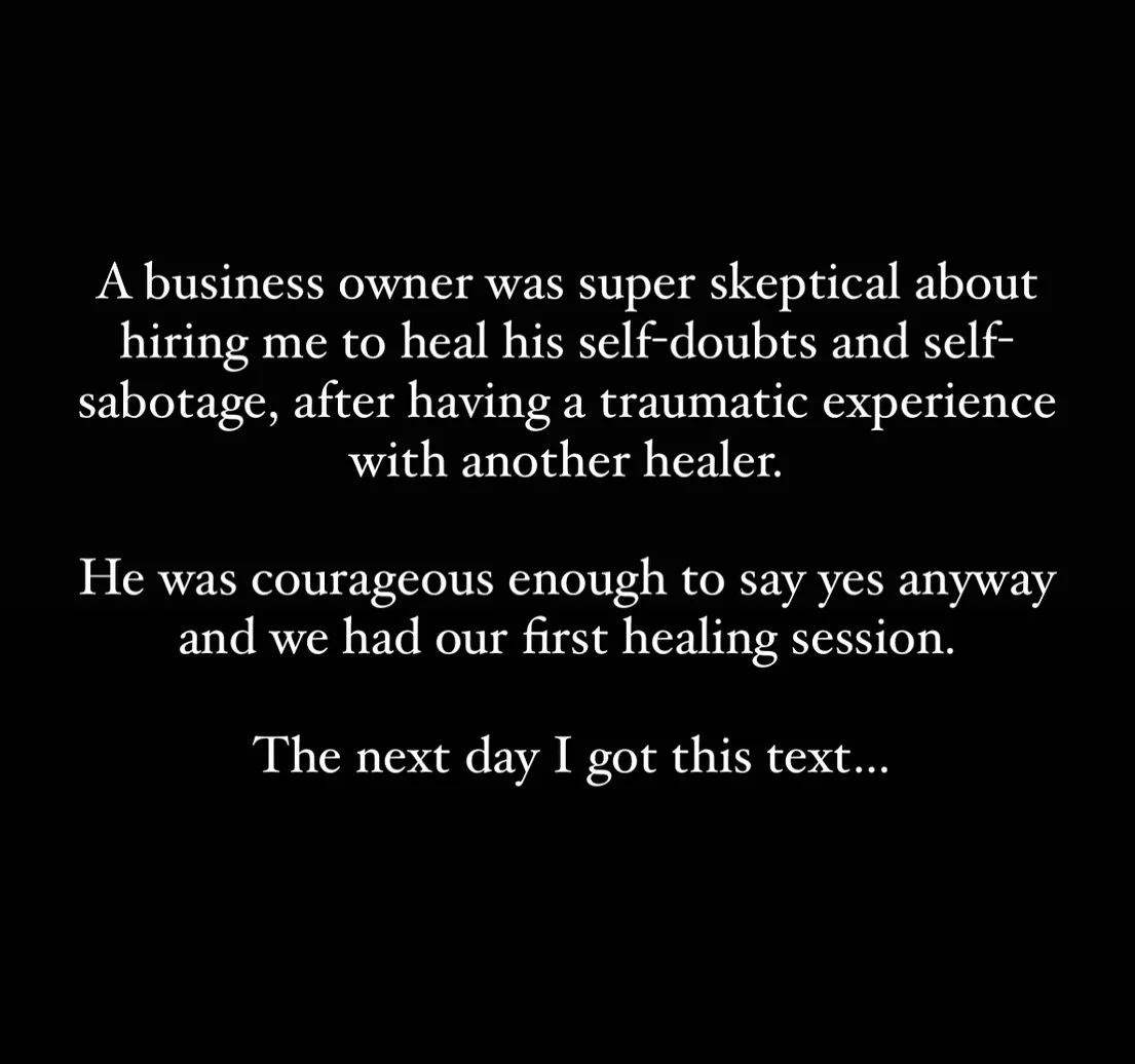 Dear all the things that didn&rsquo;t work,

Thank you for teaching me perseverance. Thank you for showing me how resilient I am. Thank you for helping me grow. 

My mission is to help changemakers heal their fears, anxieties and traumas so they can 