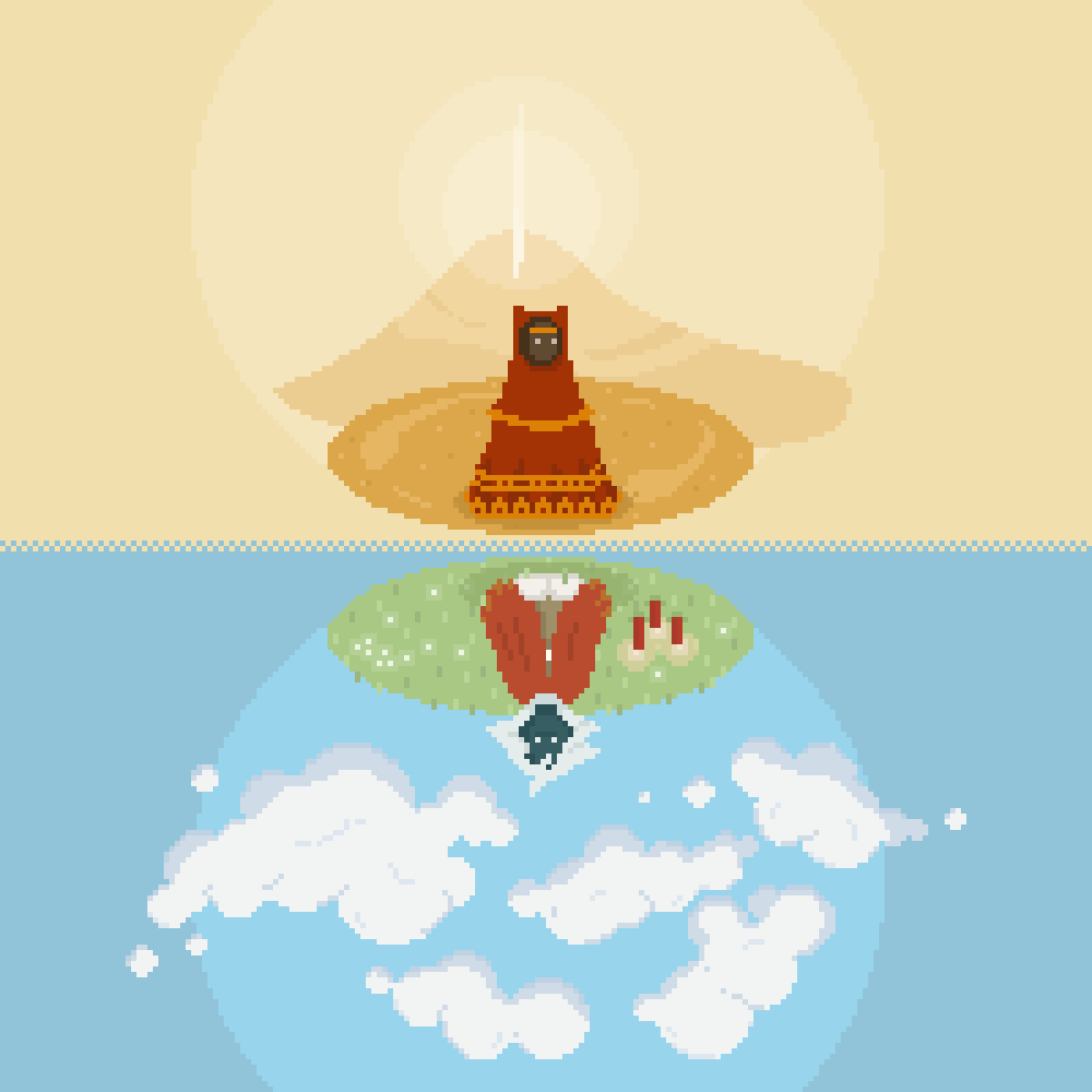 Sky journey. Thatgamecompany. Journey and Sky. Thatgamecompany cloud. Thatgamecompany арт.