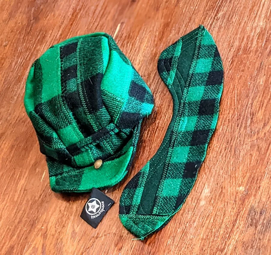 bespoke hats, handmade in vermont, wool hats, patchwork hats, one of a kind hats, johnson wool, made in usa