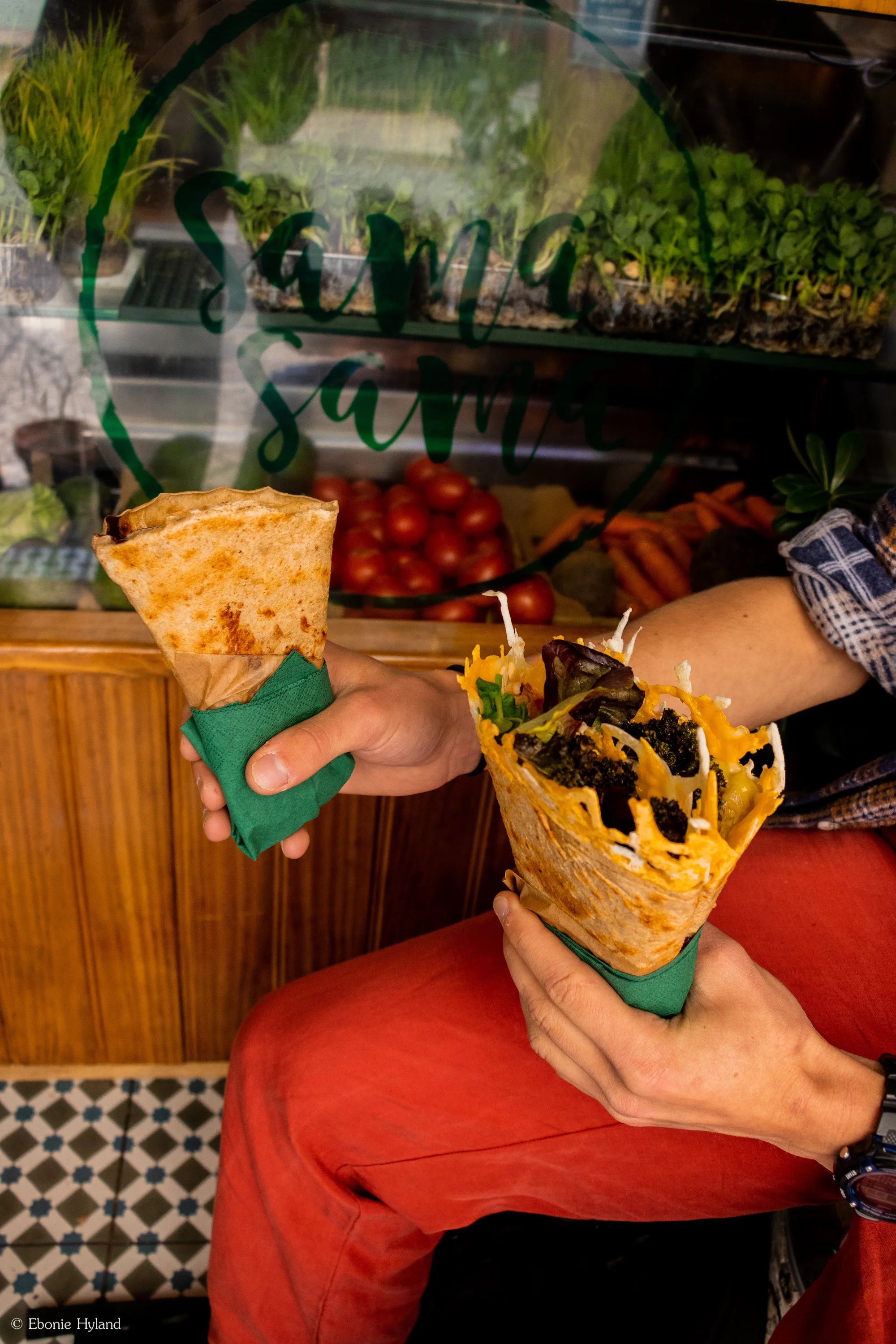 Vegan crepes at Sama Sama! Lisbon, Portugal