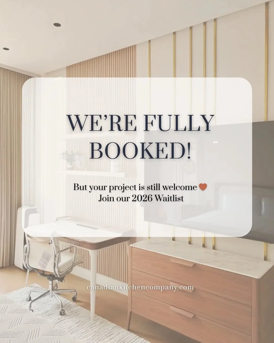 We&rsquo;ve been working nonstop (yes, coffee included 😅) and now we&rsquo;re officially fully booked!

Thank you for keeping us busy with such beautiful projects. 🤎
Your project is still welcome through our 2026 waitlist. Creating beautiful spaces