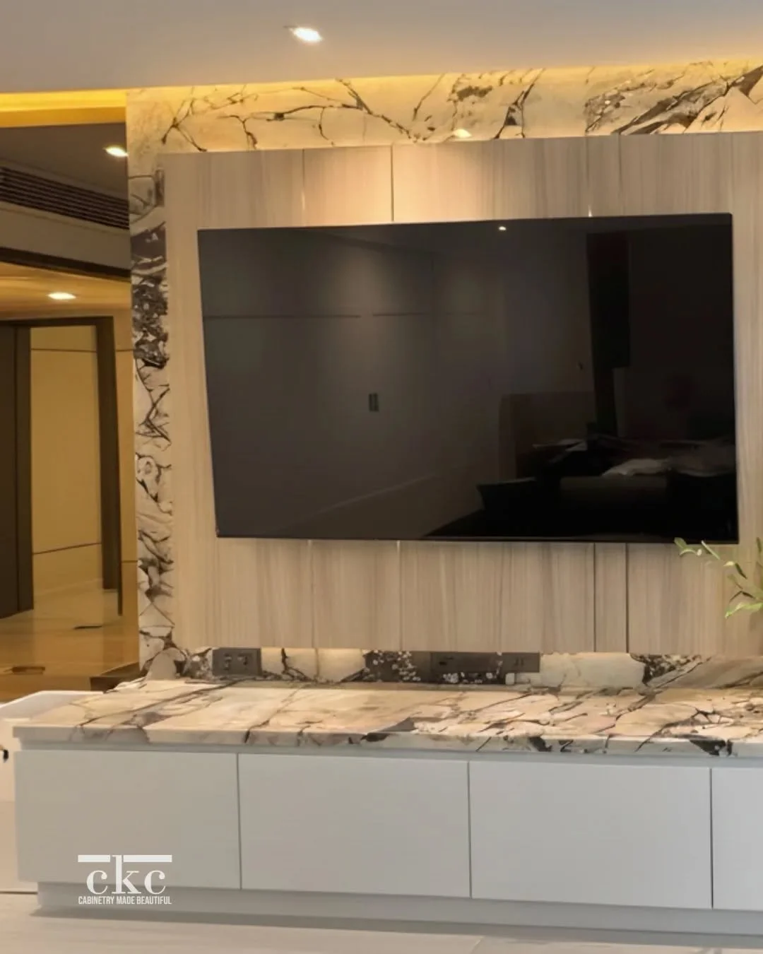 Setting the design standard for the year ahead. 🕰️

There is nothing quite like starting a fresh chapter with a clutter-free space. We are setting the tone for the year ahead with this stunning custom media console, designed to hide the chaos and hi