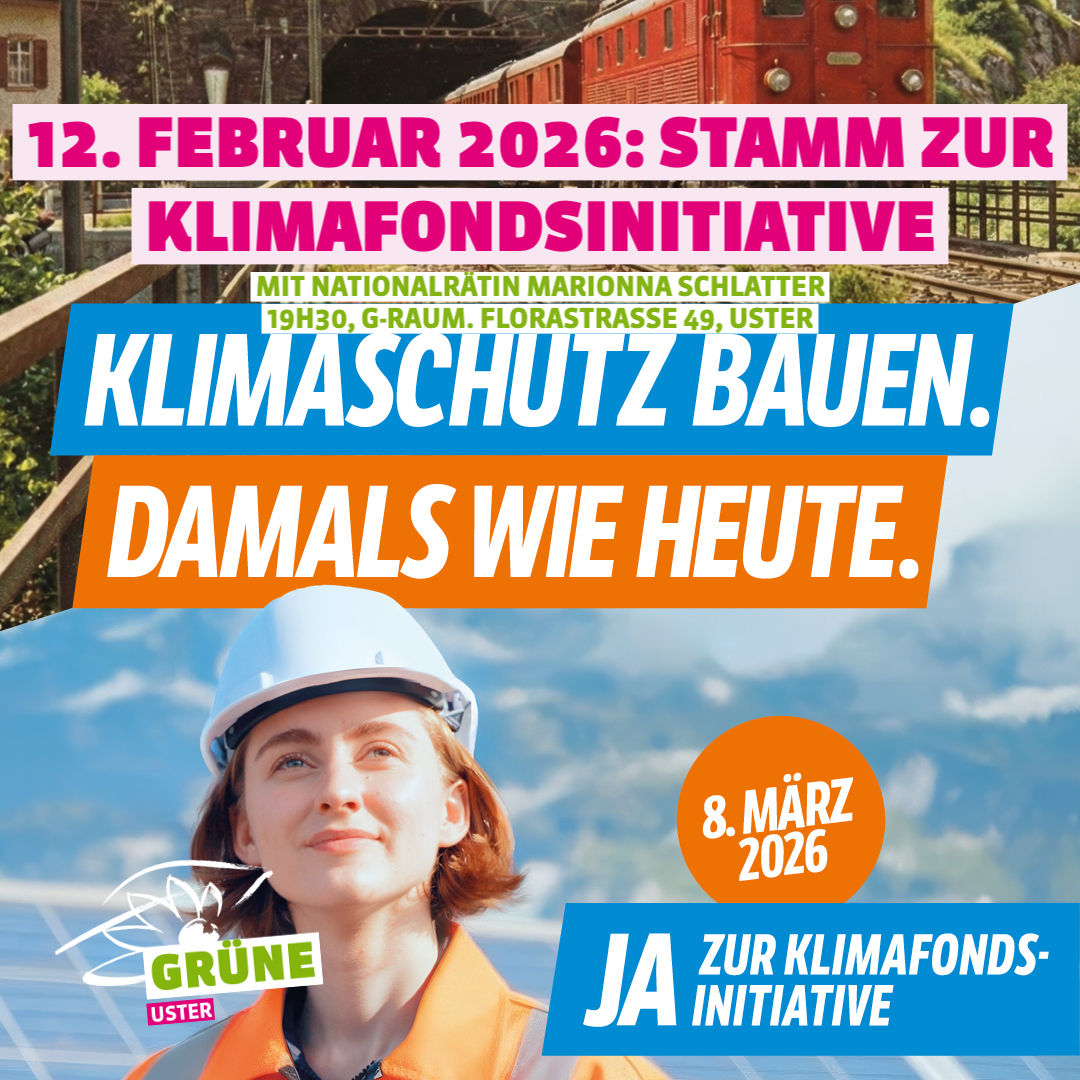 Der Grüne Stamm zur eidgenössischen Klimafonds Initiative