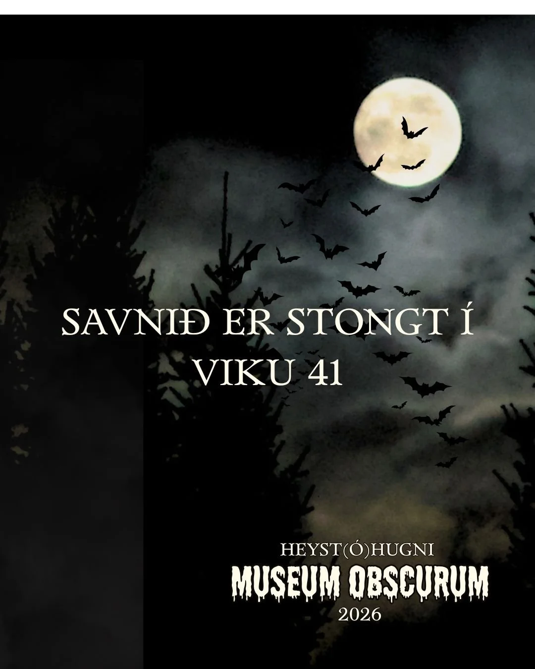 Framsýningin í Brekkutúni 6 er afturlatin í viku 41