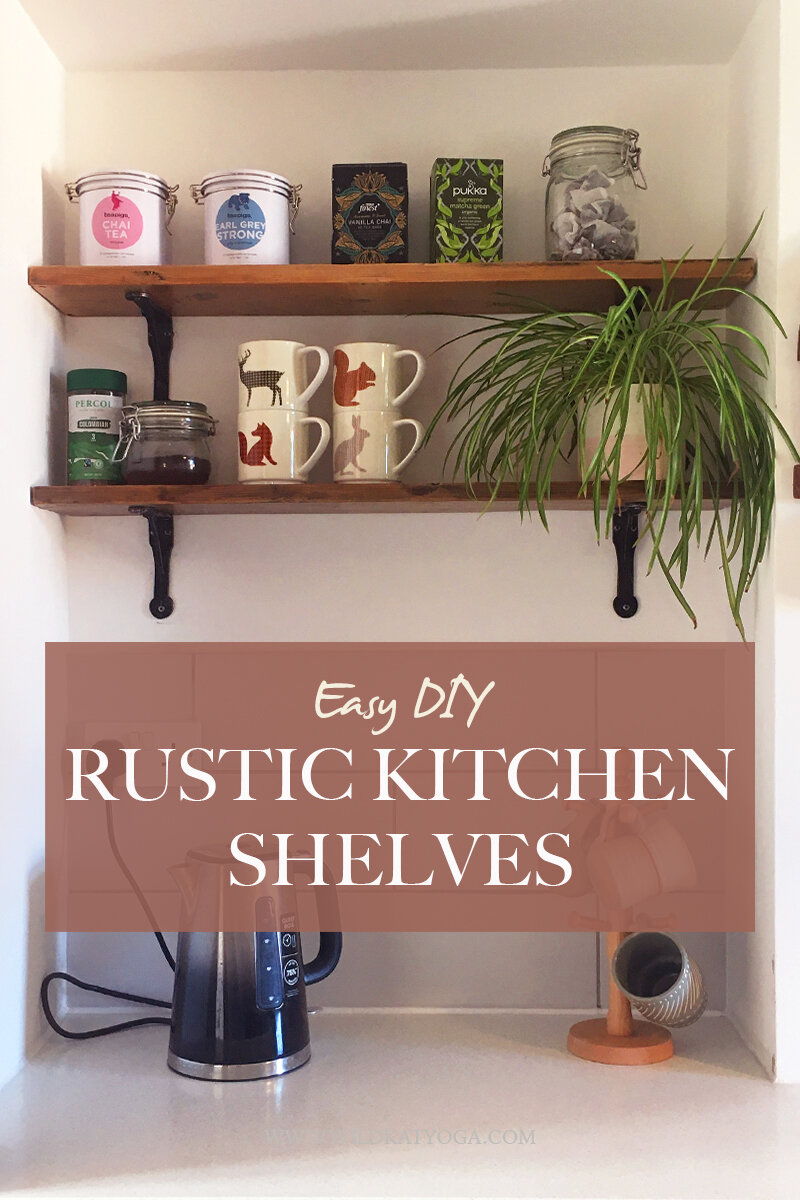 rustic shelves
