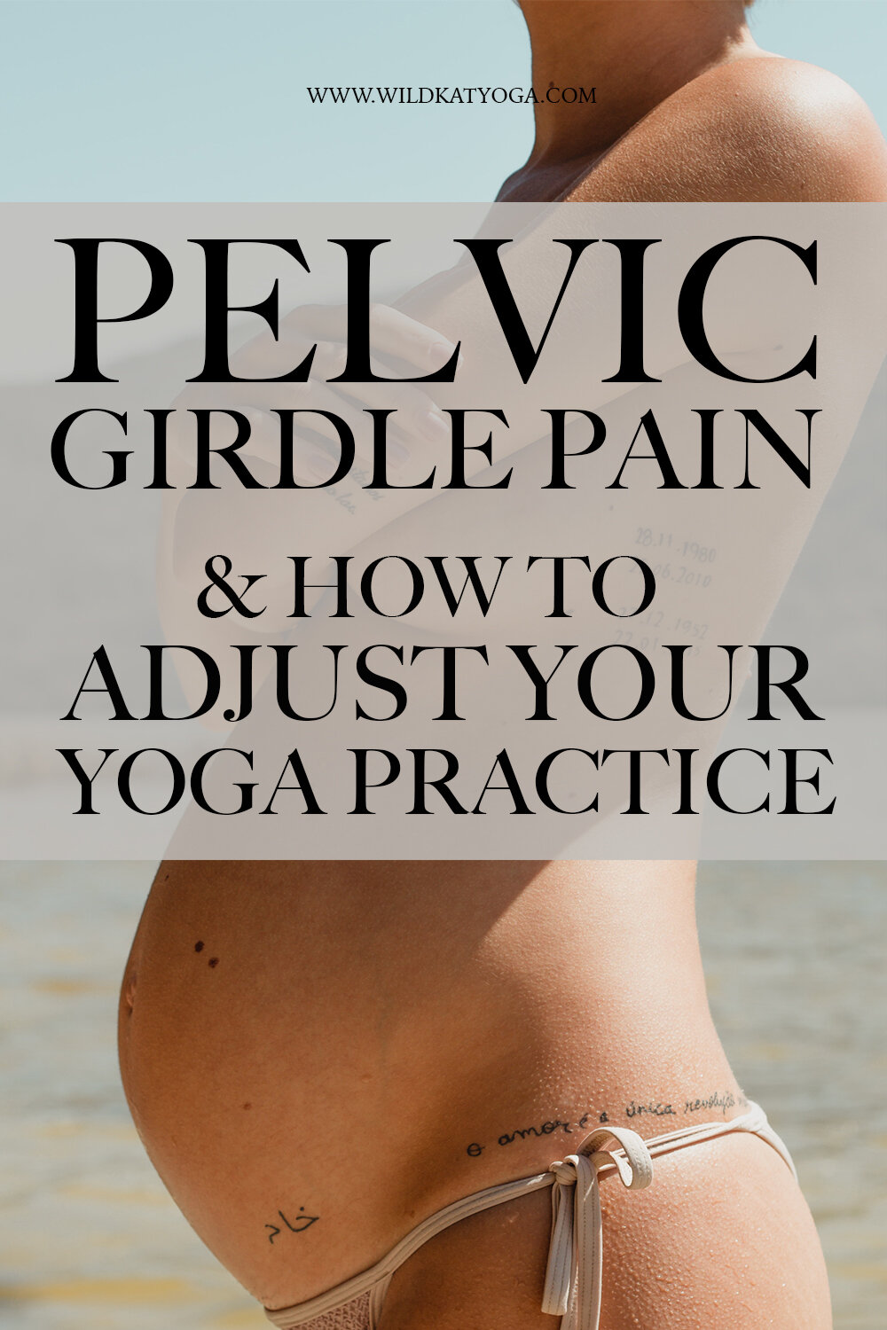 How to adjust your yoga practise for Pelvic Girdle Pain — Wild Kat