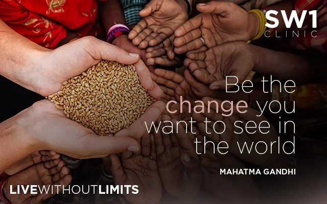 Be the CHANGE you want to see in the WORLD