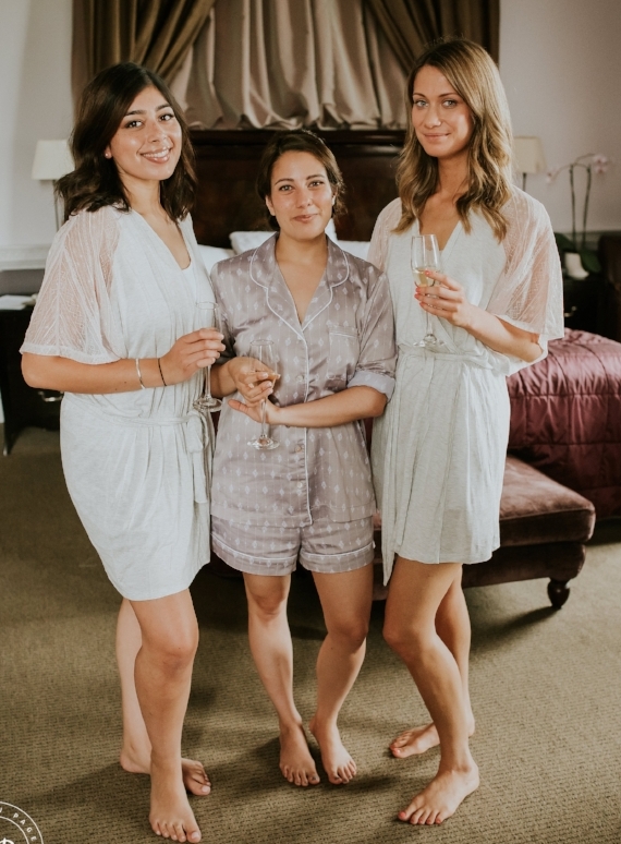 Bridal party wedding day make-up | Buxted Park Hotel